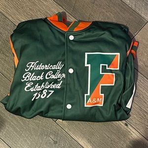 Large baseball varsity jacket